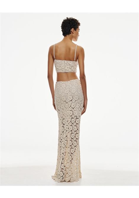 Knitted lace dress ACCESS fashion | 53-3419-239ECRU